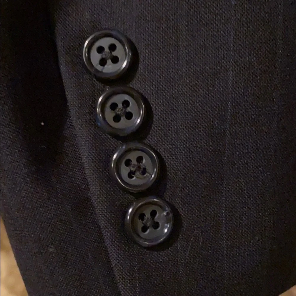 ~Burberry~ Dark Blue with Light Blue Pinstripe Suit Jacket